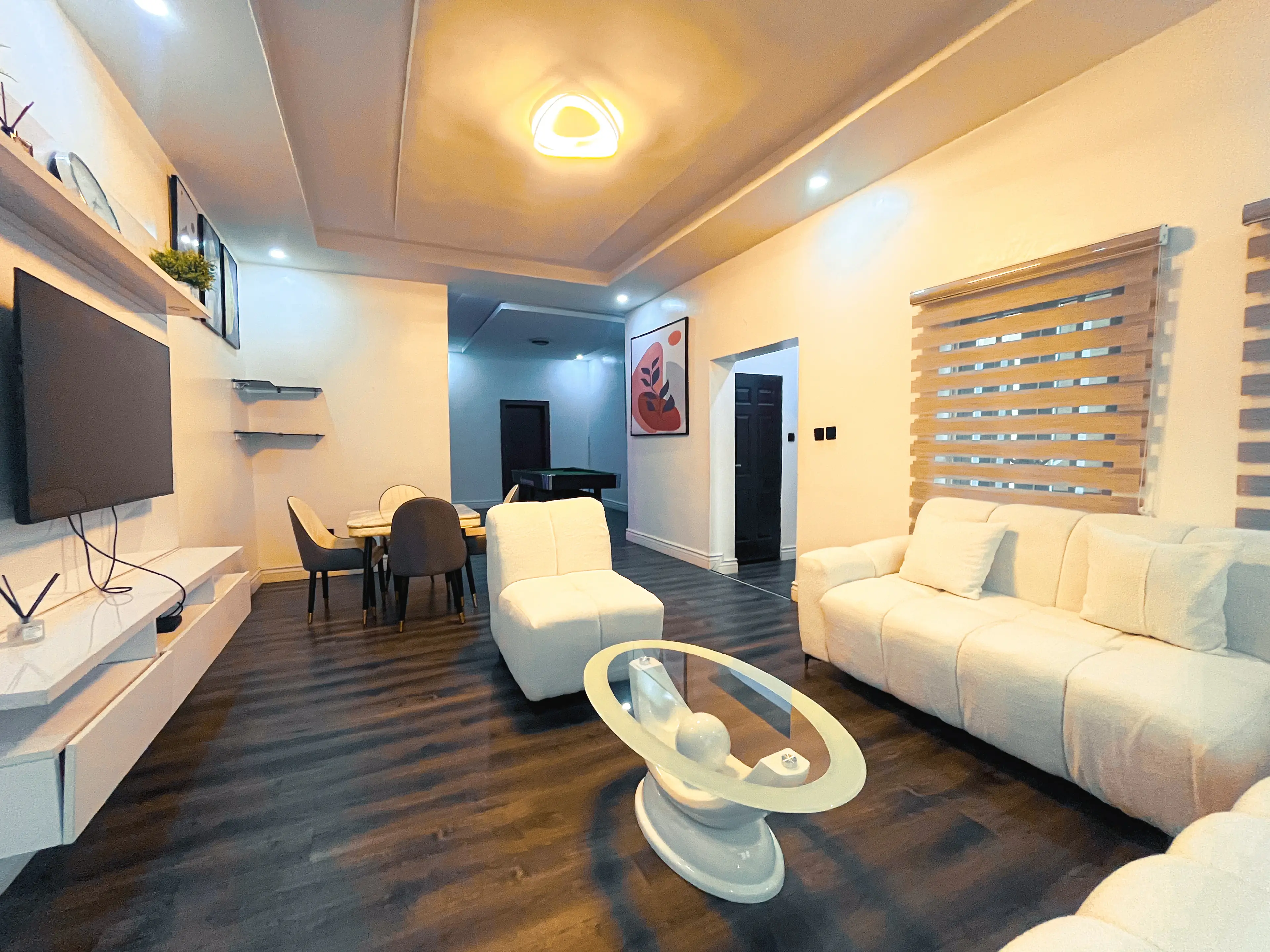 Living area at 5 BEDROOM APARTMENT in Katampe, Abuja